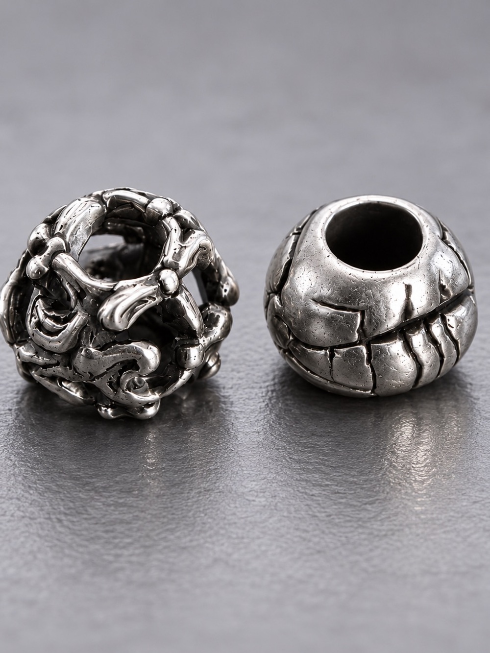 Authentic Trollbeads Sterling Silver Lot of 2 Retired